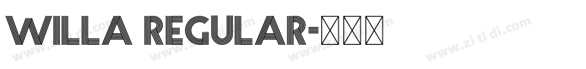Willa Regular字体转换
